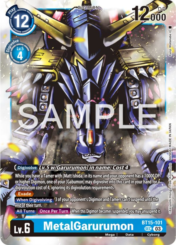 MetalGarurumon [BT15-101] [Exceed Apocalypse] on Sale