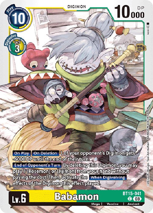 Babamon [BT15-041] [Exceed Apocalypse] For Cheap