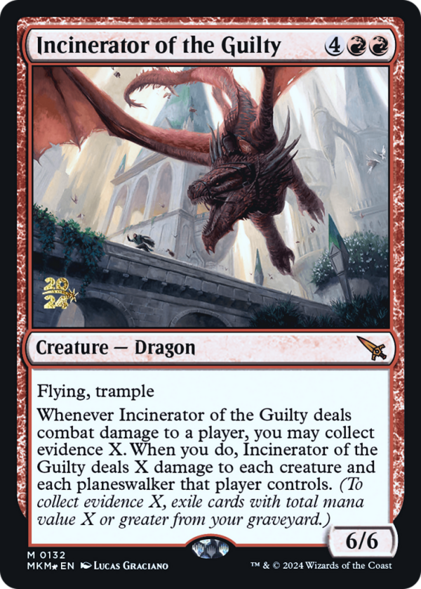 Incinerator of the Guilty [Murders at Karlov Manor Prerelease Promos] Cheap