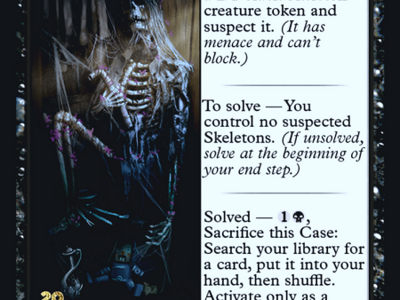 Case of the Stashed Skeleton [Murders at Karlov Manor Prerelease Promos] For Cheap