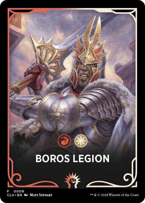 Boros Legion Theme Card [Ravnica: Clue Edition Tokens] Discount