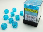 Chessex Luminary 12mm d6 Sky Silver Block (36) Fashion