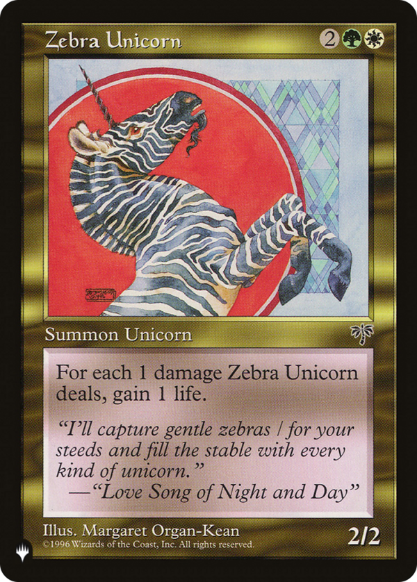 Zebra Unicorn [The List] Online Sale