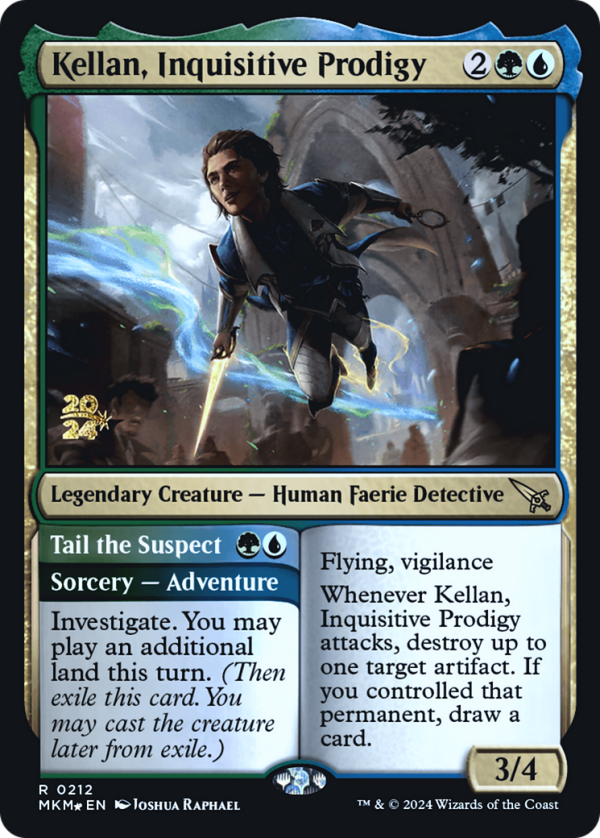 Kellan, Inquisitive Prodigy [Murders at Karlov Manor Prerelease Promos] Online Sale