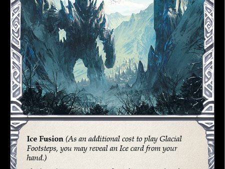 Glacial Footsteps (Blue) [OLD010] (Tales of Aria Oldhim Blitz Deck)  1st Edition Normal For Cheap