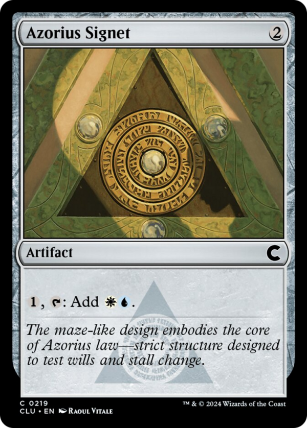 Azorius Signet [Ravnica: Clue Edition] Online Sale