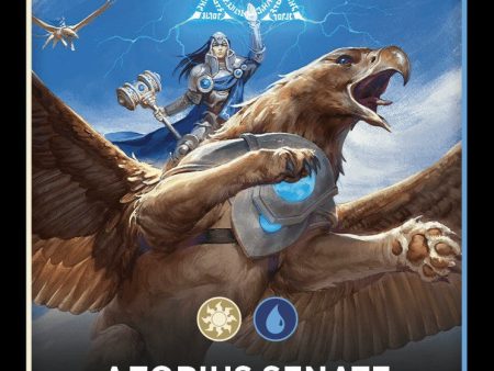 Azorius Senate Theme Card [Ravnica: Clue Edition Tokens] Sale