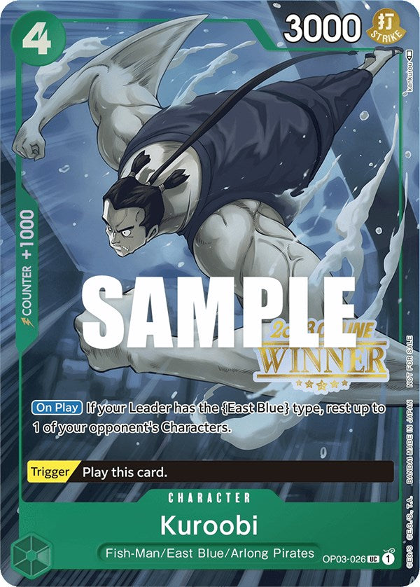 Kuroobi (Online Regional 2023) [Winner] [One Piece Promotion Cards] Hot on Sale