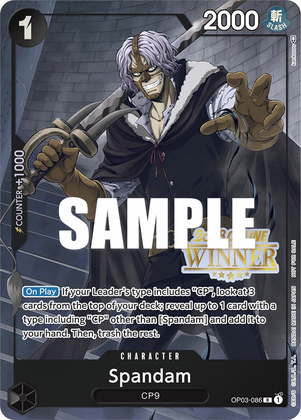 Spandam (Online Regional 2023) [Winner] [One Piece Promotion Cards] Cheap