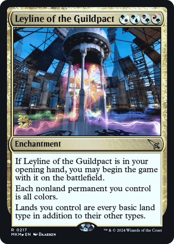 Leyline of the Guildpact [Murders at Karlov Manor Prerelease Promos] Hot on Sale