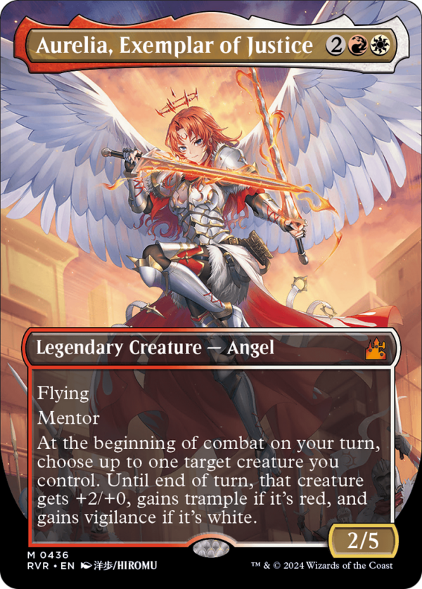 Aurelia, Exemplar of Justice (Anime Borderless) [Ravnica Remastered] on Sale