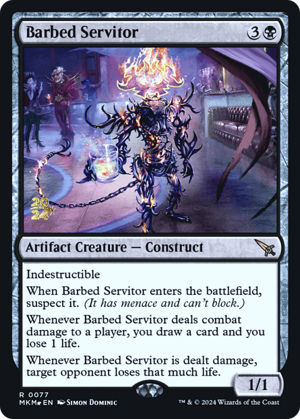 Barbed Servitor [Murders at Karlov Manor Prerelease Promos] Fashion