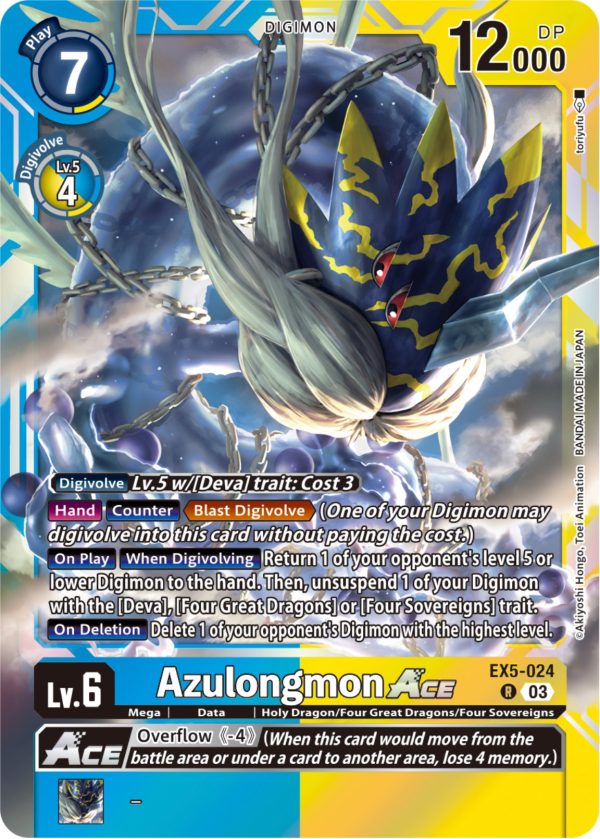 Azulongmon Ace [EX5-024] [Animal Colosseum] Online now