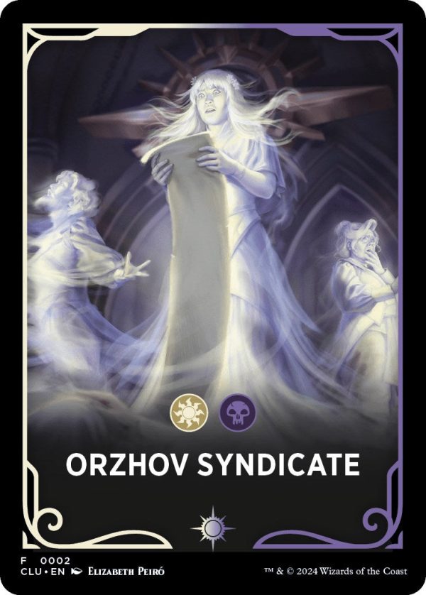 Orzhov Syndicate Theme Card [Ravnica: Clue Edition Tokens] For Discount