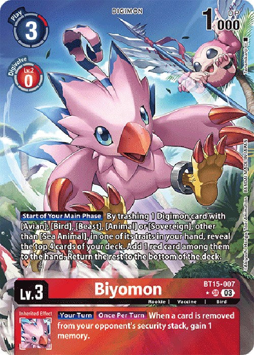 Biyomon [BT15-007] (Alternate Art) [Exceed Apocalypse] Online Sale