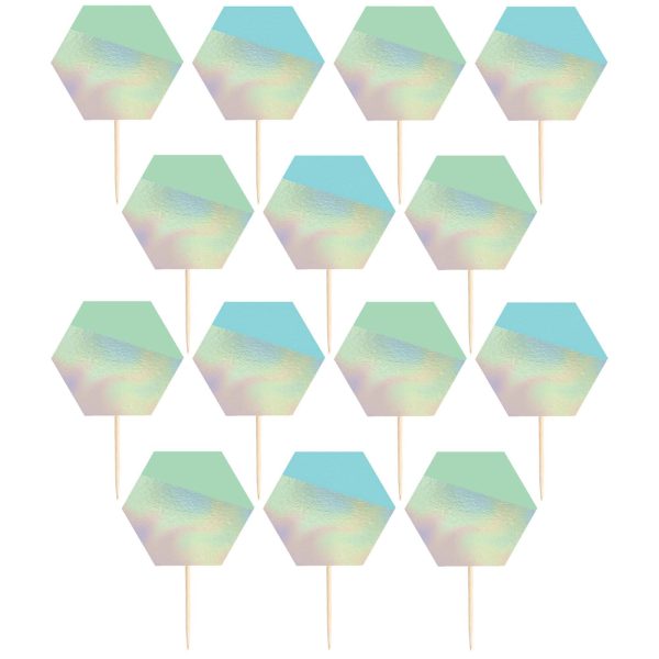 Shimmering Party Iridescent Paper Picks 24pcs Online Hot Sale