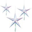 Shimmering Party Hanging 3D Stars 3pcs Online Hot Sale