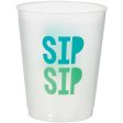 Shimmering Party Frosted Plastic Cups 14oz, 8pcs Hot on Sale