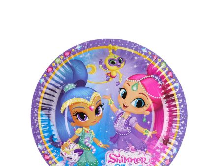 Shimmer and Shine Paper Plates 7in, 8pcs Hot on Sale