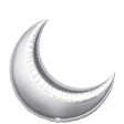 Silver Crescent Super Shape Balloon 26in Online