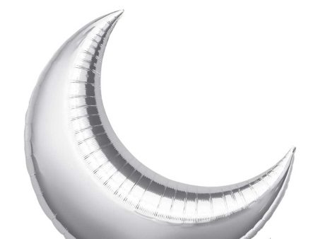 Silver Crescent Super Shape Balloon 26in Online