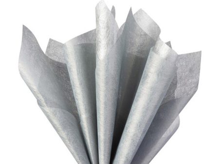 Silver Wrapping Tissue 20in x 20in, 5pcs For Sale