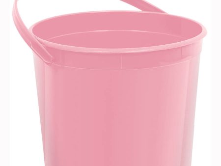 New Pink Plastic Bucket 4.50in x 6.25in Sale