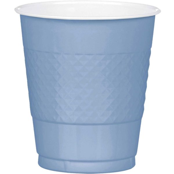 Pastel Blue Plastic Cups 12oz, 20pcs Online