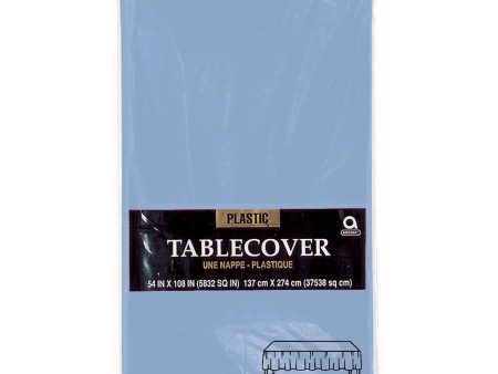 Pastel Blue Plastic Table Cover Cheap