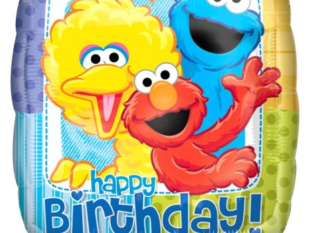 Sesame Street Birthday Foil Balloon 18in Discount