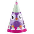 Owls Party Hats 6in, 8pcs Online Hot Sale