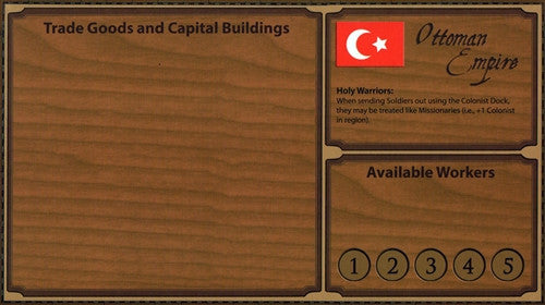 Glenn Drover s Empires: Age of Discovery - Ottoman Player Board Online Sale